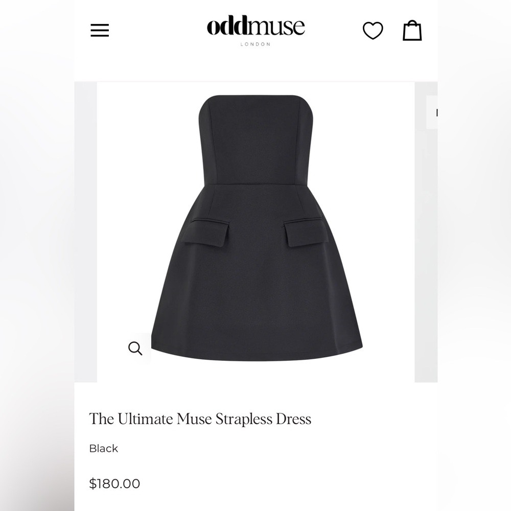 Odd Muse Strapless Dress